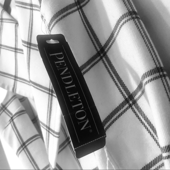 Pendleton Plaid Gingham Checkered Wool Wrap Dress that ties - Picture 5 of 6